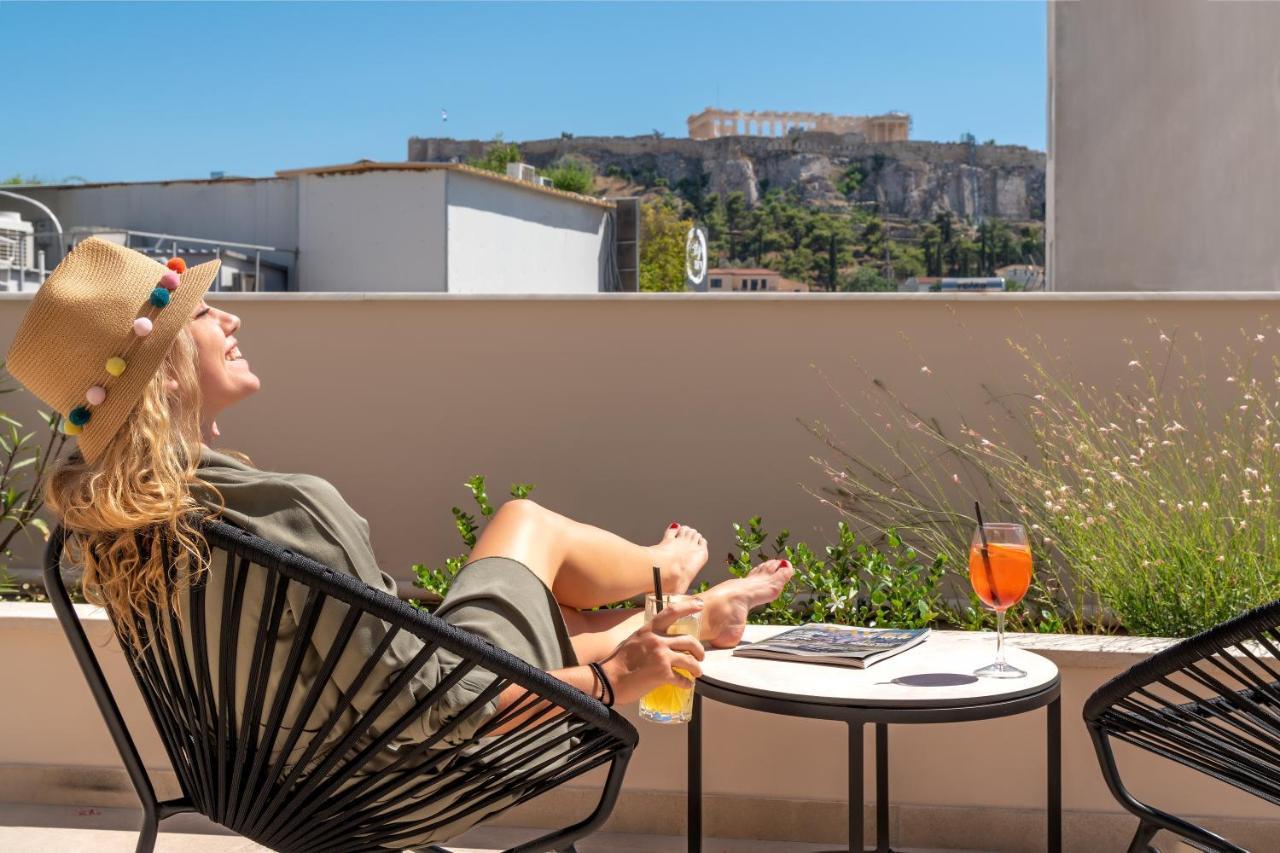 Hellenic Vibes Smart Hotel Atene Esterno foto The view from the hotel